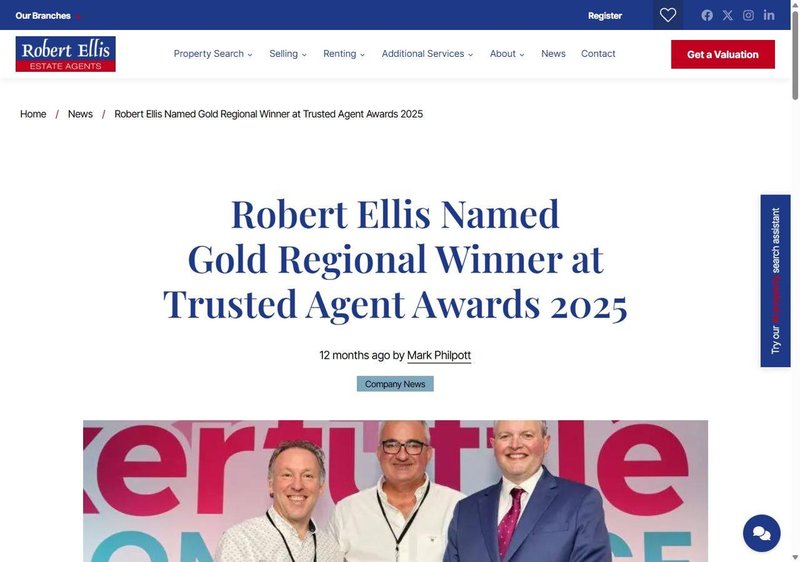 Robert Ellis news article about their Gold regional win