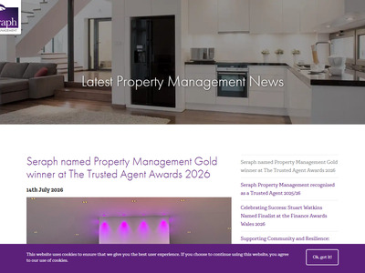 Seraph Property Management press release about their Gold win