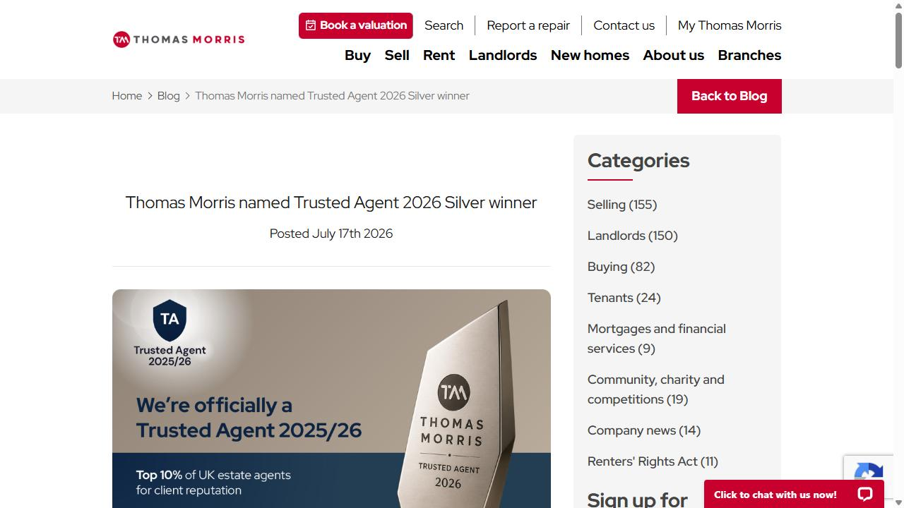 Thomas Morris celebrating their Trusted Agent 2026 win